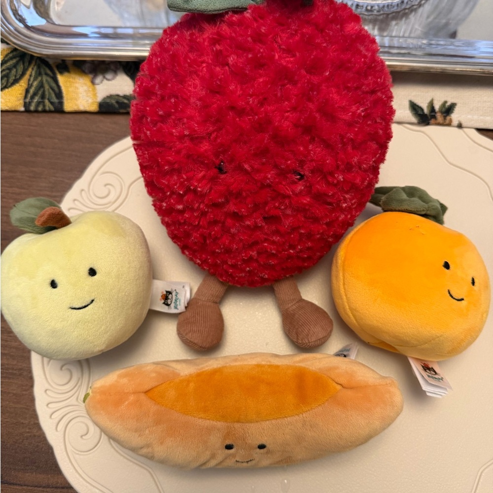 Jellycat Cute Fruit Plush Toy Set